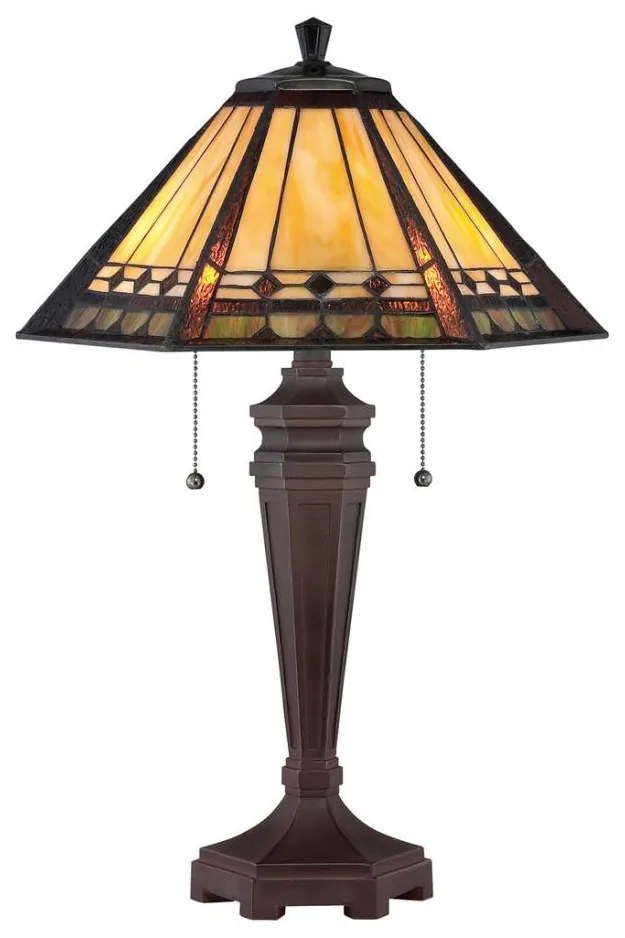 Elstead QZ-ARDEN-TL - Lampka stołowa ALCOTT 2xE27/60W/230V