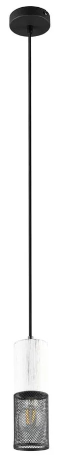 Czarno-biała lampa wisząca ø 10 cm Tosh – Trio