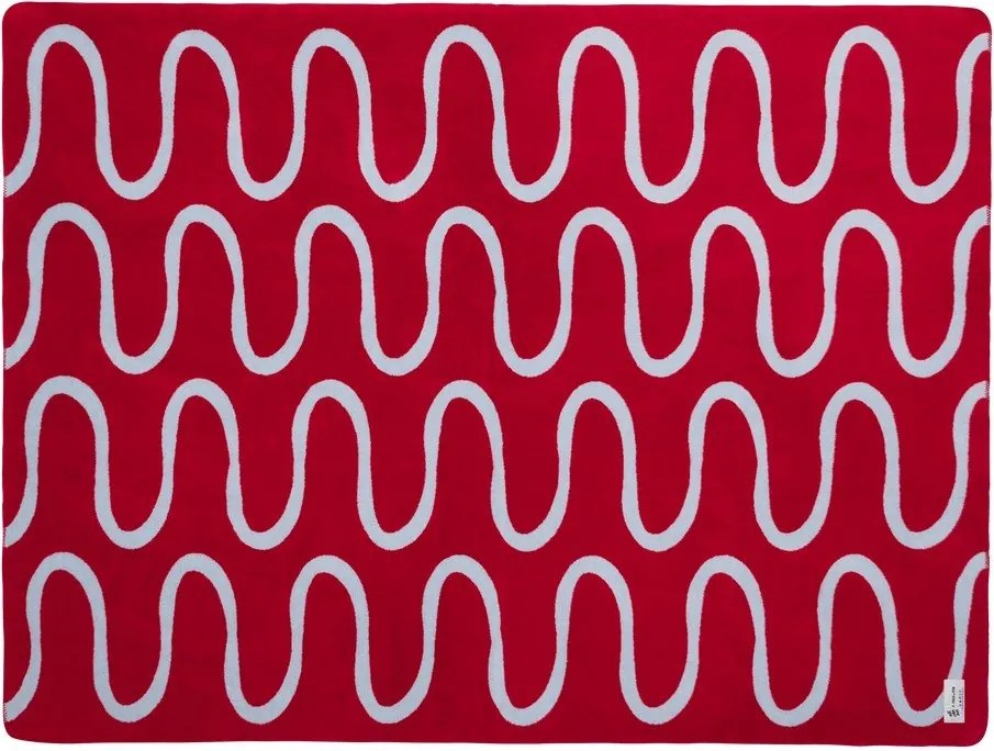 Czerwony koc 150x200 cm Swirl – noo.ma