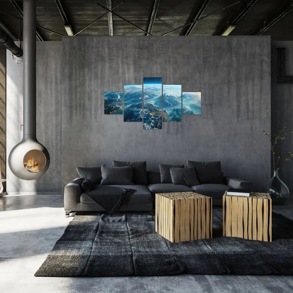 Obraz - Widok z kosmosu (125x70 cm)
