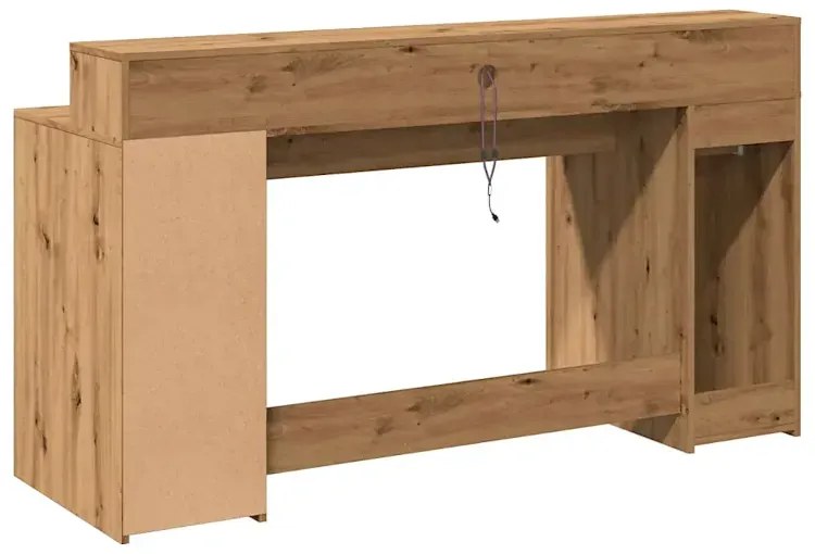 Biurko podświetlane 160 cm dąb artisan D9-A74