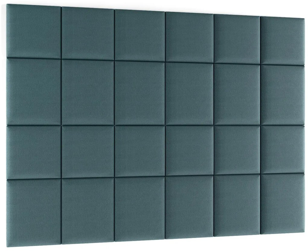 Zestaw 24 paneli tapicerowanych QUADRATTA 240x180 morski ELTAP