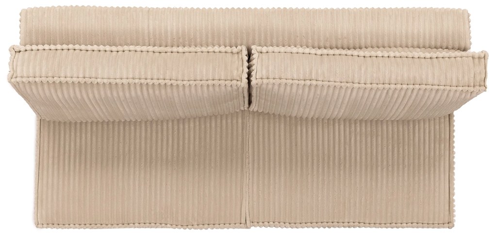 Kanapa Solvero z funkcją spania - jasny beż plusz Tilia 01