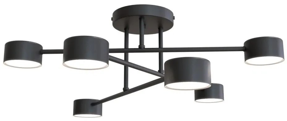 Żyrandol natynkowy HALO 6xGX53/8W/230V czarny