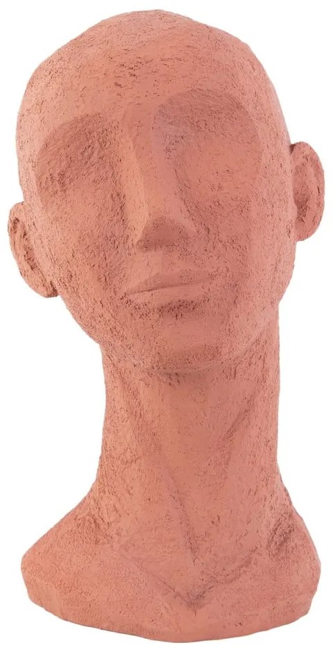 Figurka dekoracyjna w kolorze terakoty PT LIVING Face Art, wys. 28,4 cm