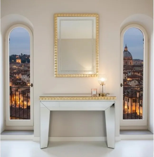 Lustrzana konsola z lustrem