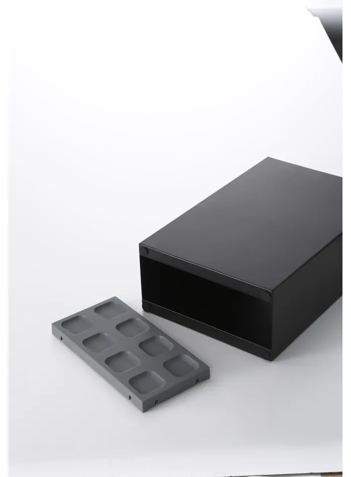 Czarny metalowy parasolnik Yamazaki Smart