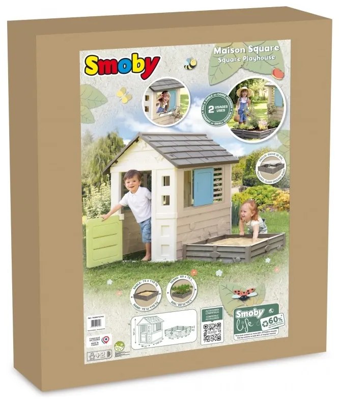 Smoby life domek ogrodowy z piaskownicą