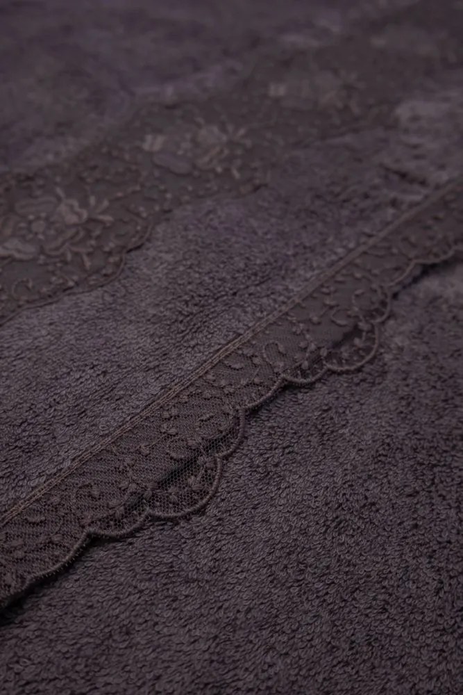 Damski szlafrok STELLA + ręczniki + pudełko XL Kremowy