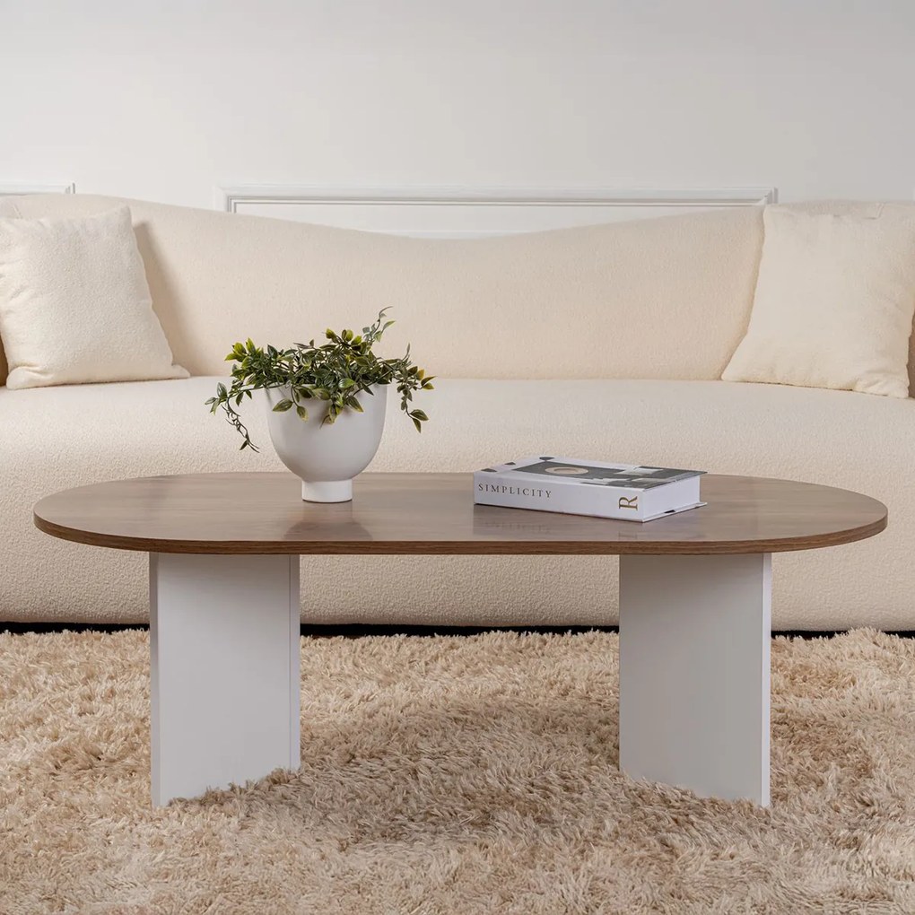 Stolik kawowy Sable Walnut White