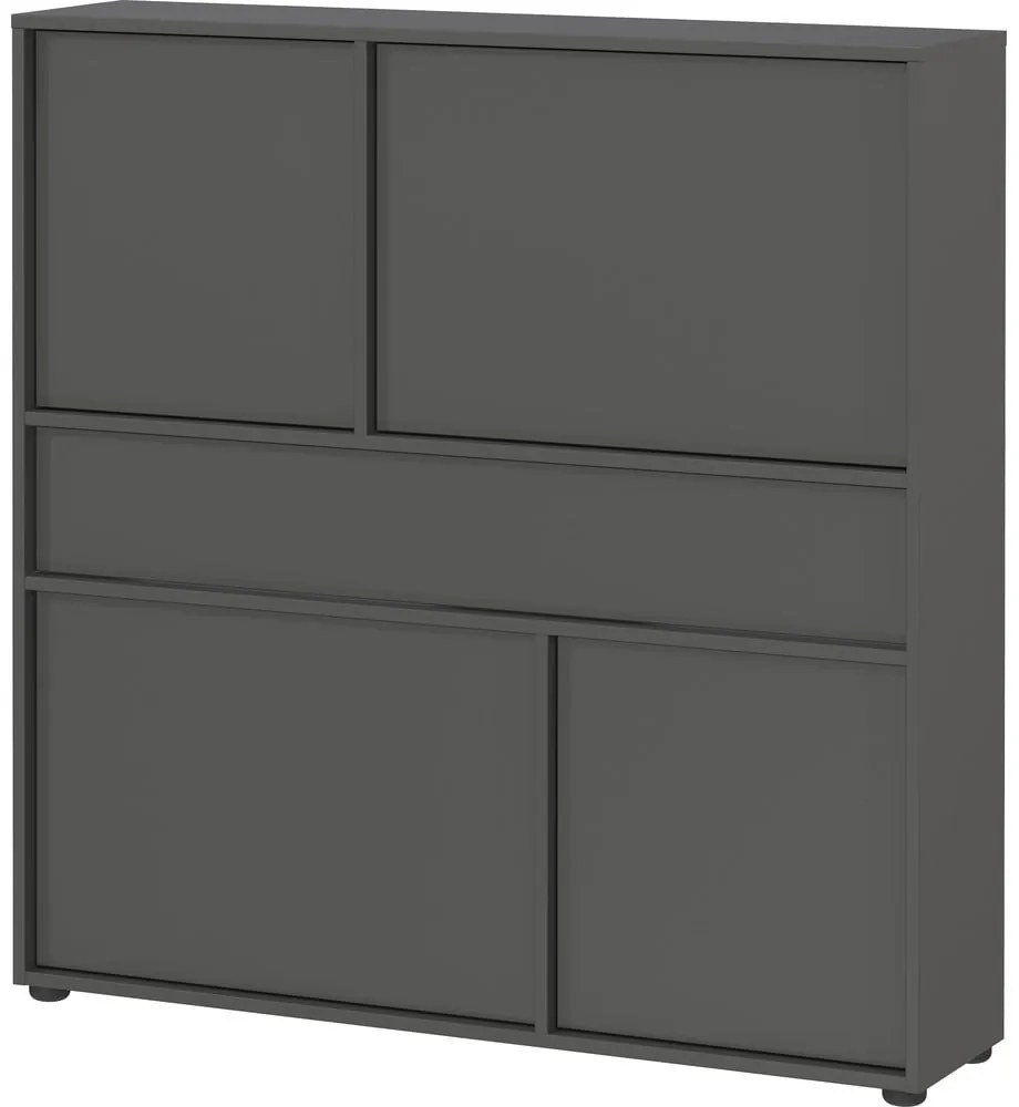 Antracytowa szafka 105x108x25 cm Ameca 2.0 – Germania