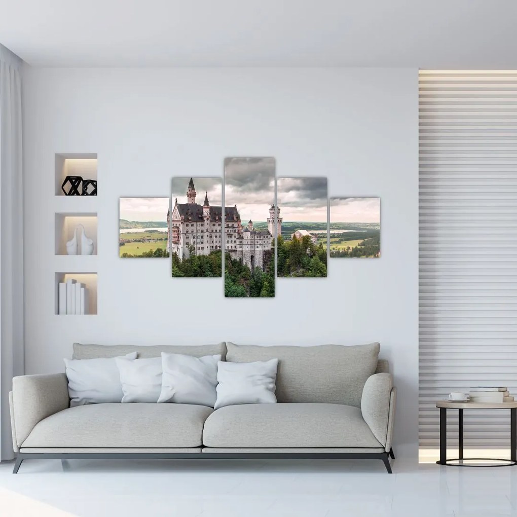 Obraz - Zamek na skałach (125x70 cm)