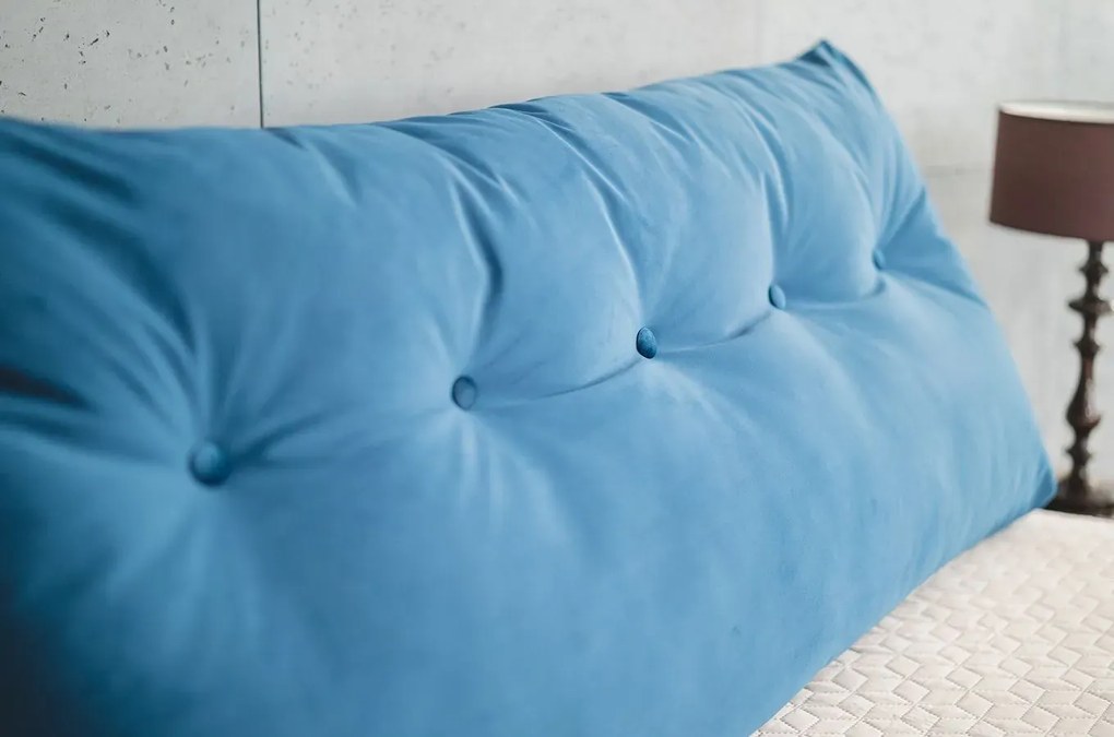 Poduszka na zagłówek PILLOW CHIC VELVET 180 granatowa SKANDICA