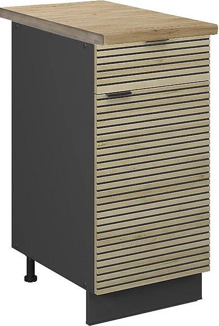 Szafka dolna do kuchni panel dębowy 40x60x82 fame-line