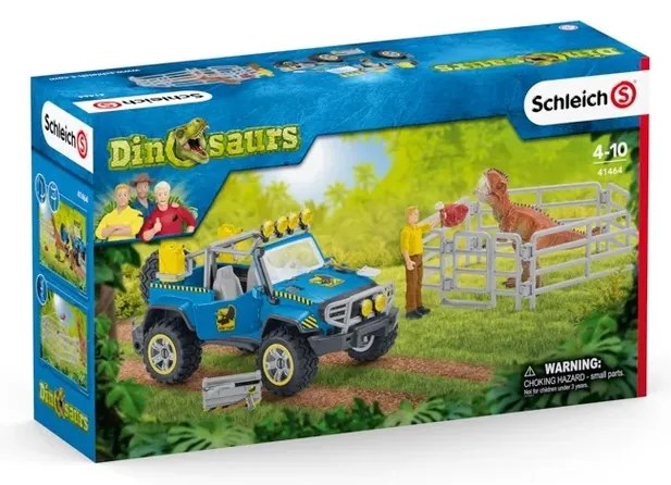 Schleich 41464 Wóz terenowy z wybiegiem zewnętrznym dla dinozaura