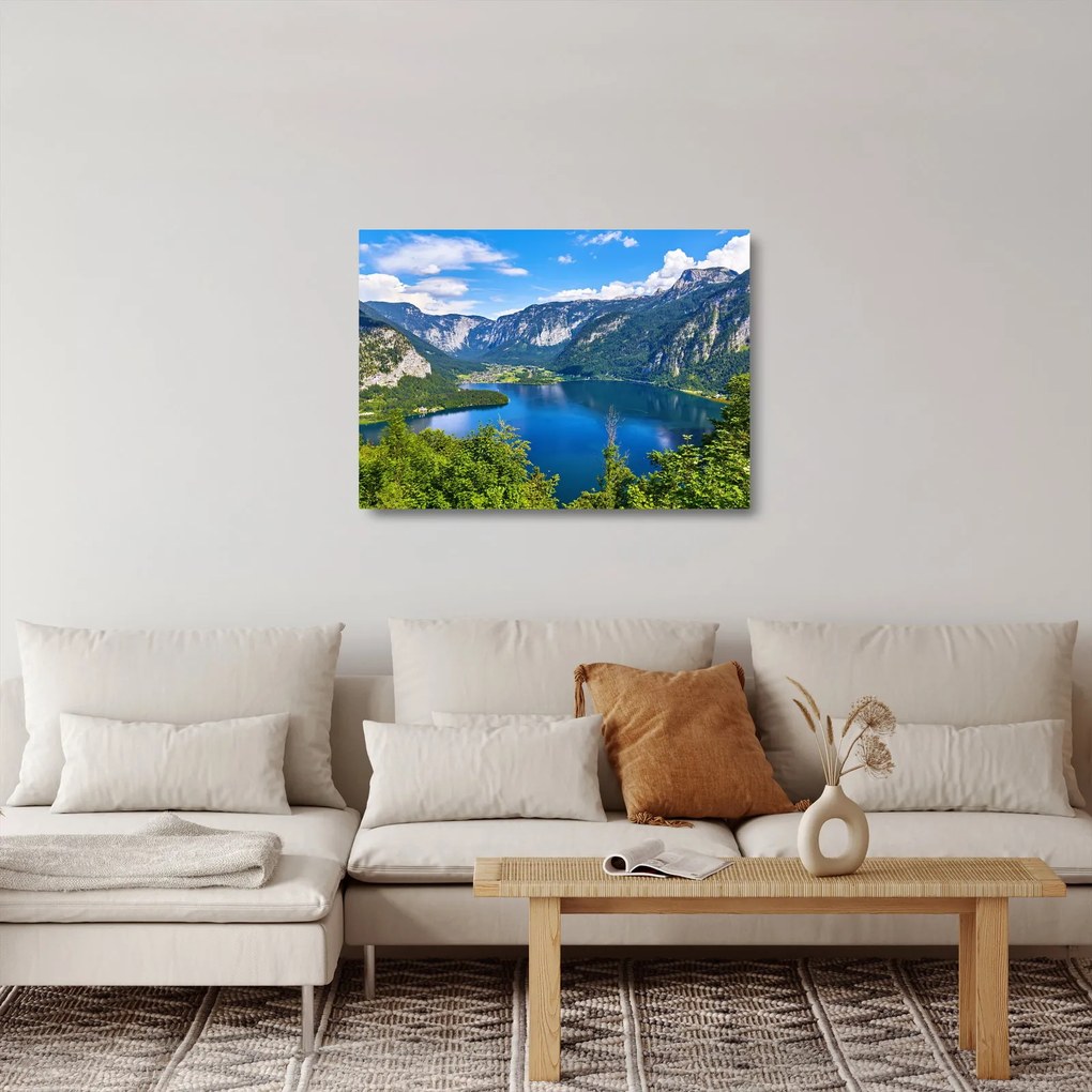 Obraz na szkle - Hallstätter See, Hallstatt, Austria (70x50 cm)