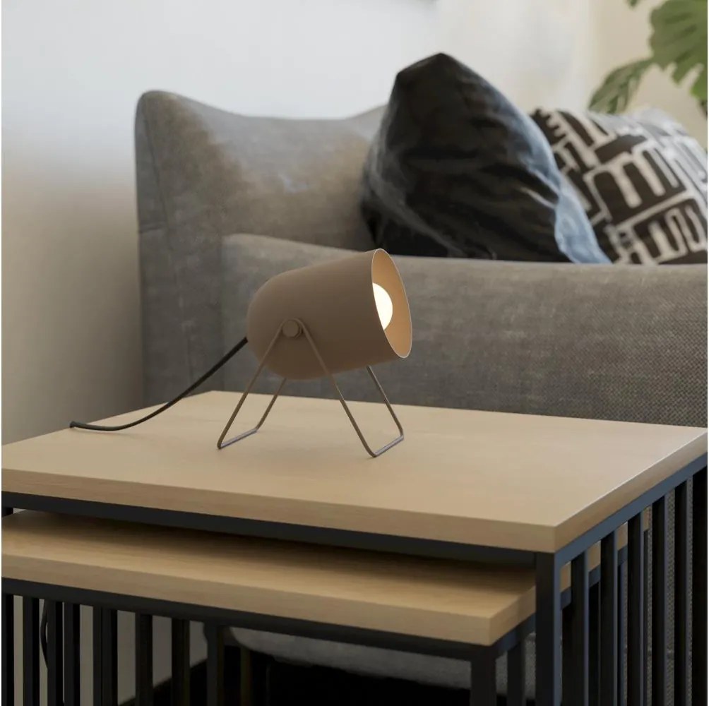 Eglo 44165 - Lampa stołowa TILSTON 1xE14/8W/230V beżowa