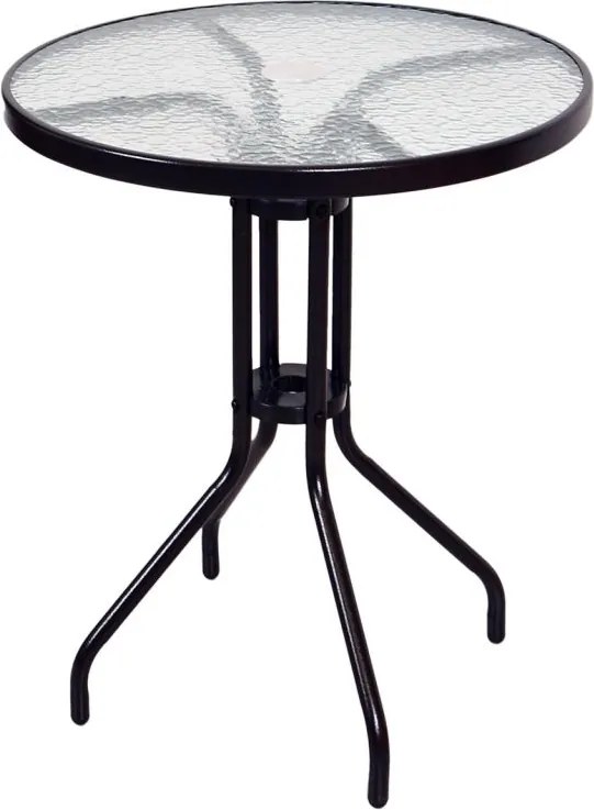 Zestaw ogrodowy, polirattan, 2 krzesła + stół szklany