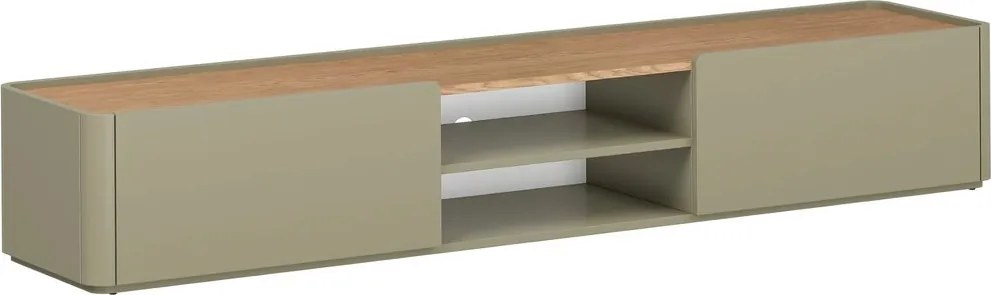 Szafka RTV Elivo 220 cm z szufladą - eukaliptus / dąb baltic dune