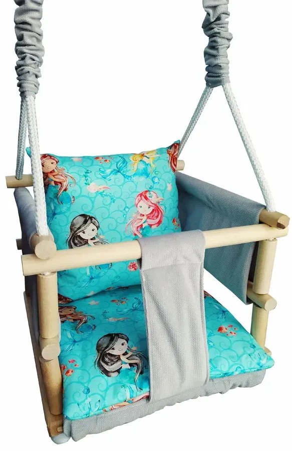 Dziecięca huśtawka welwetowa 6 wzorów D7-L90