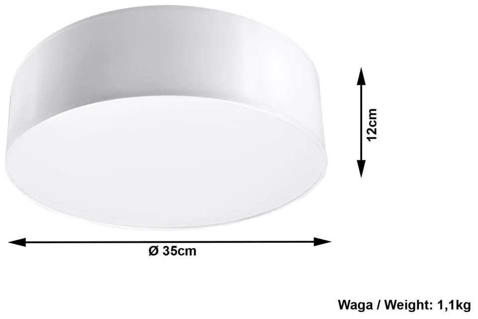 Biała lampa sufitowa Sollux Atis Ceiling 35