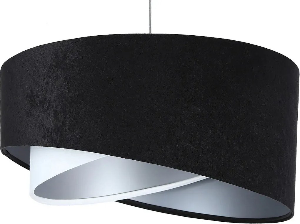 Czarno-biała designerska lampa wisząca - EX980 R0-W17