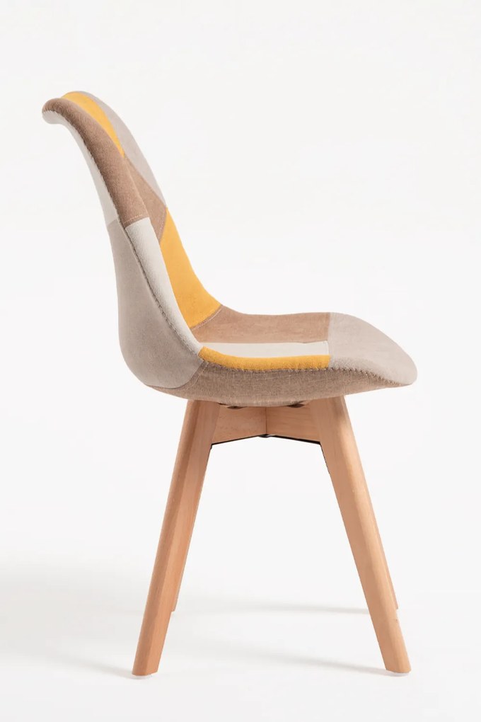 Zestaw 4 Krzese Synk Patchwork