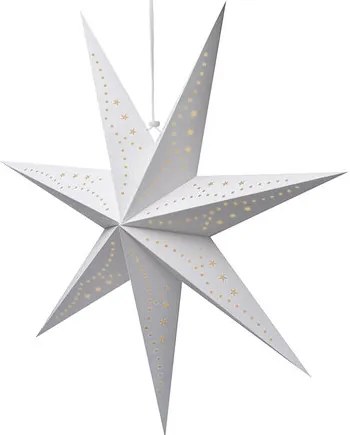 Solight LED gwiazda świąteczna, wisząca, 60 cm, 20x LED, timer, 2x AA