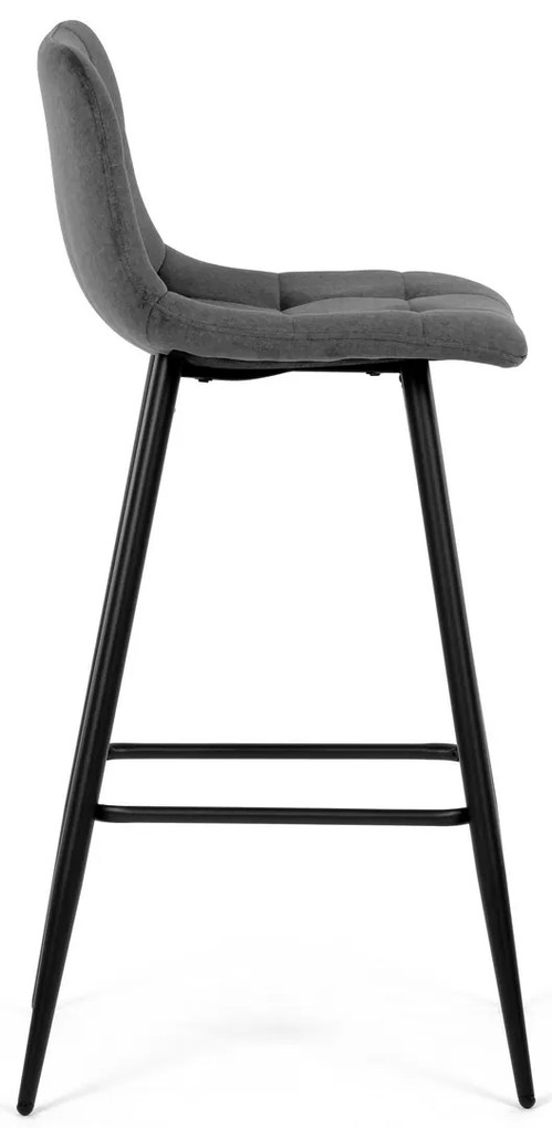 Zestaw krzeseł barowych B-X7015 GREY2, 4 szt.
