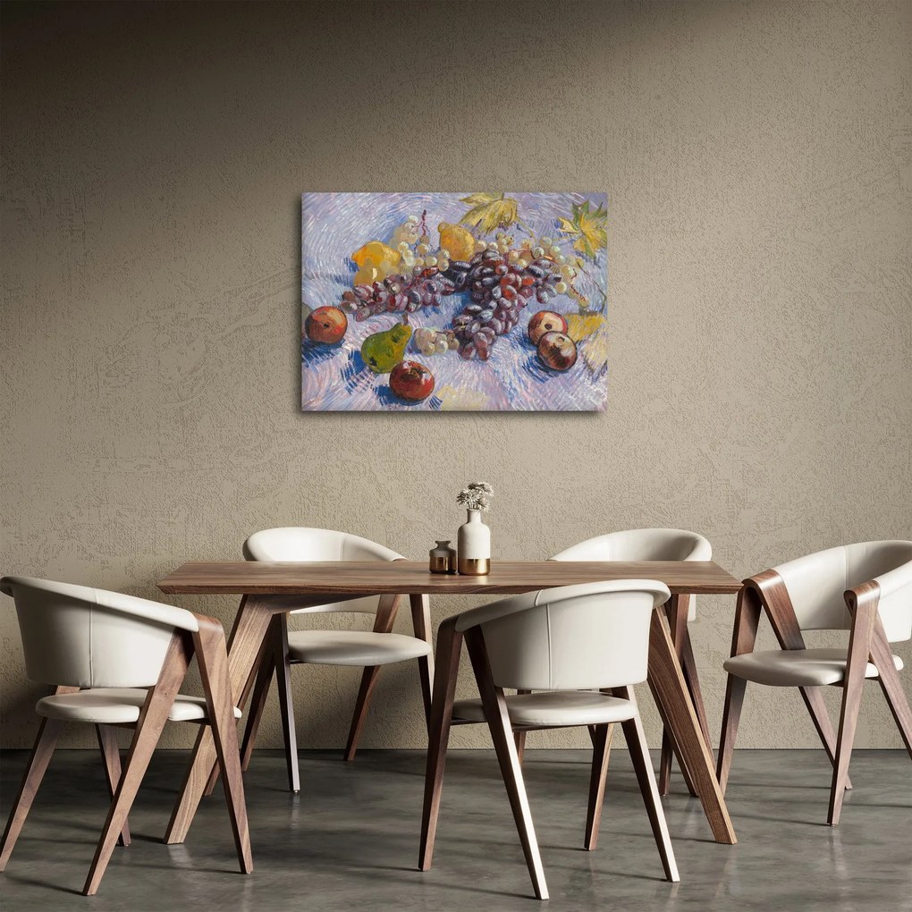 Obraz - Vincent van Gogh, Grapes, Lemons, Pears, and Apples, reprodukcje (70x50 cm)