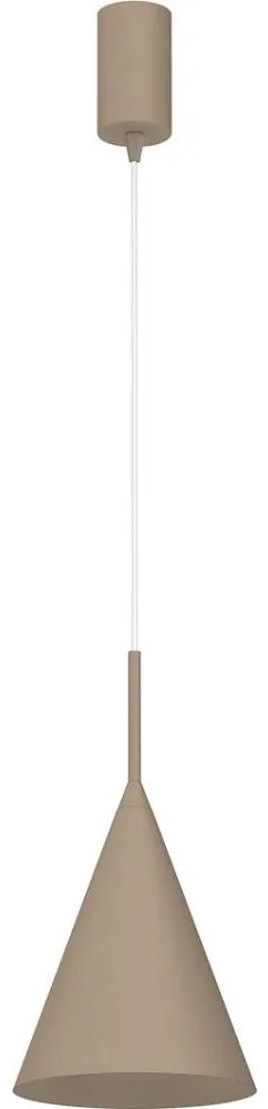 Lampa wisząca na lince CAPITAL 1xGX53/15W/230V śr. 17 cm taupe