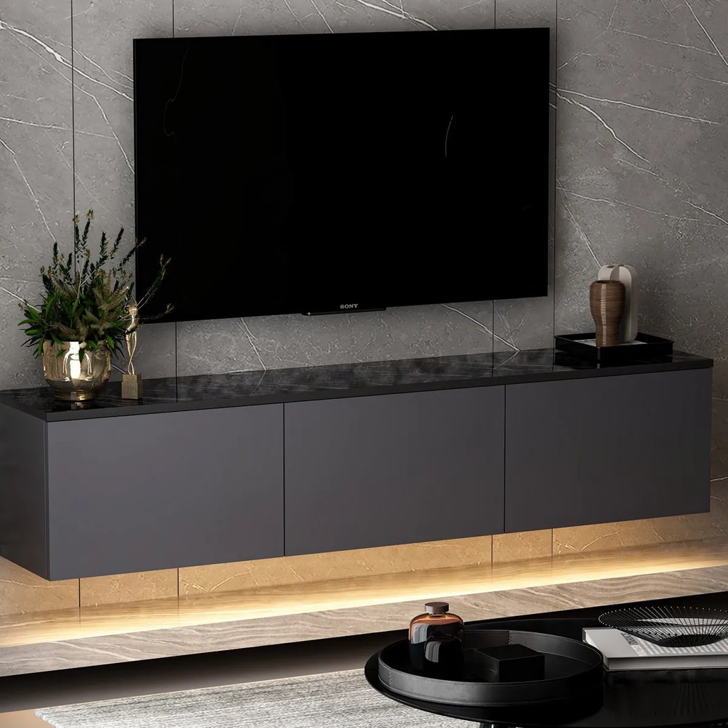 Stolik pod telewizor Neon Illuminated Anthracite