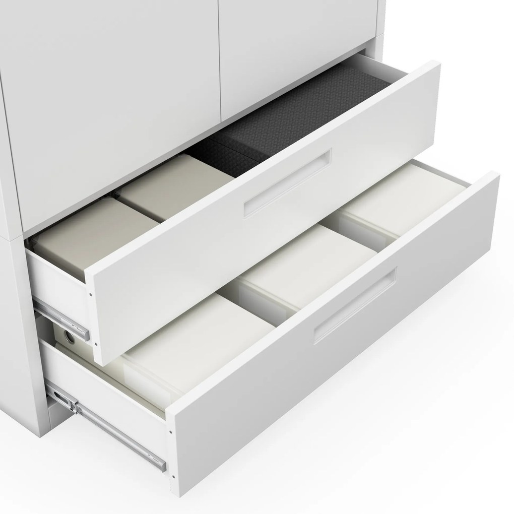 Megan Biały - szuflada podwójna 195 cm