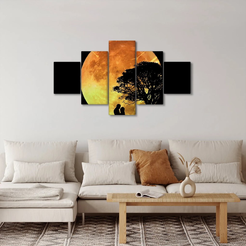 Obraz cieni w świetle księżyca (125x70 cm)