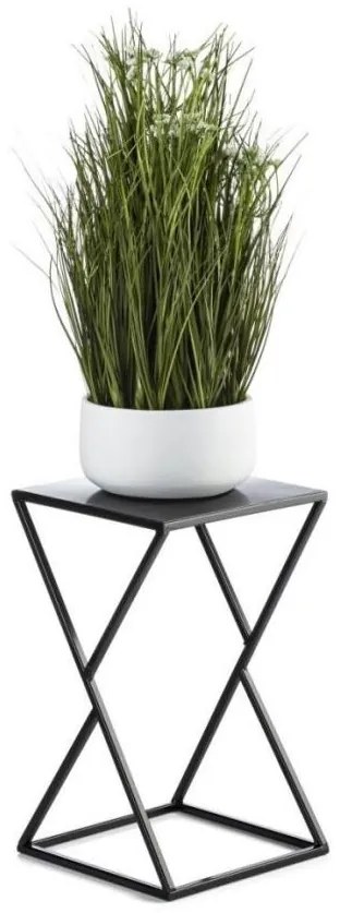 Stojak na kwiaty LOFT 40x23,5 cm czarny