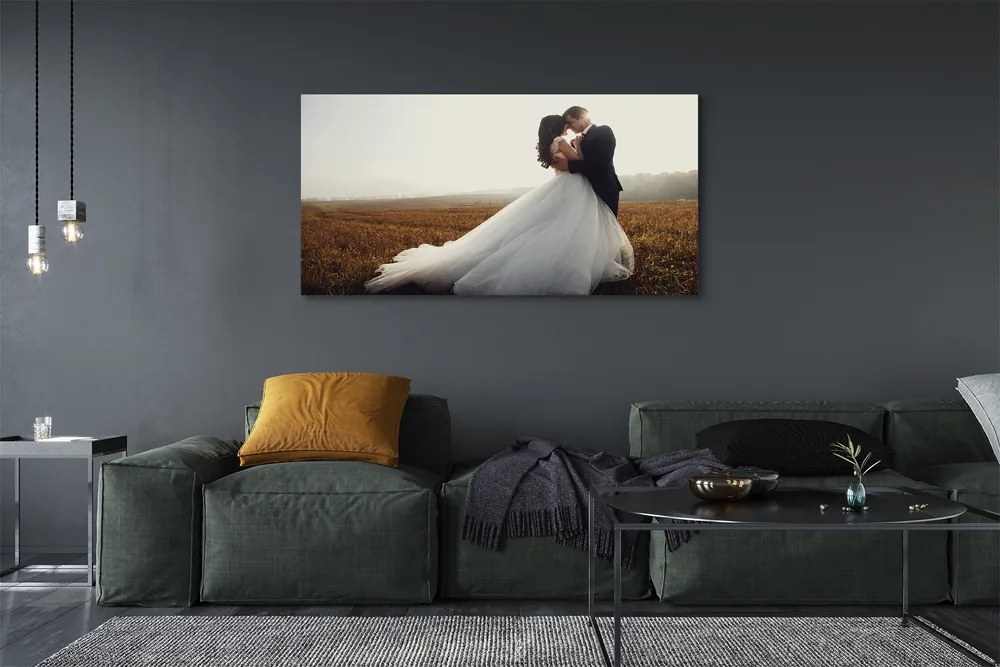 Fotoobraz na płótnie Para Młoda pod Niebem