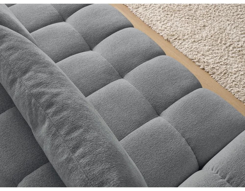 Ciemnoszara sofa z tkaniny szenilowej 278 cm Everest – Bobochic Paris