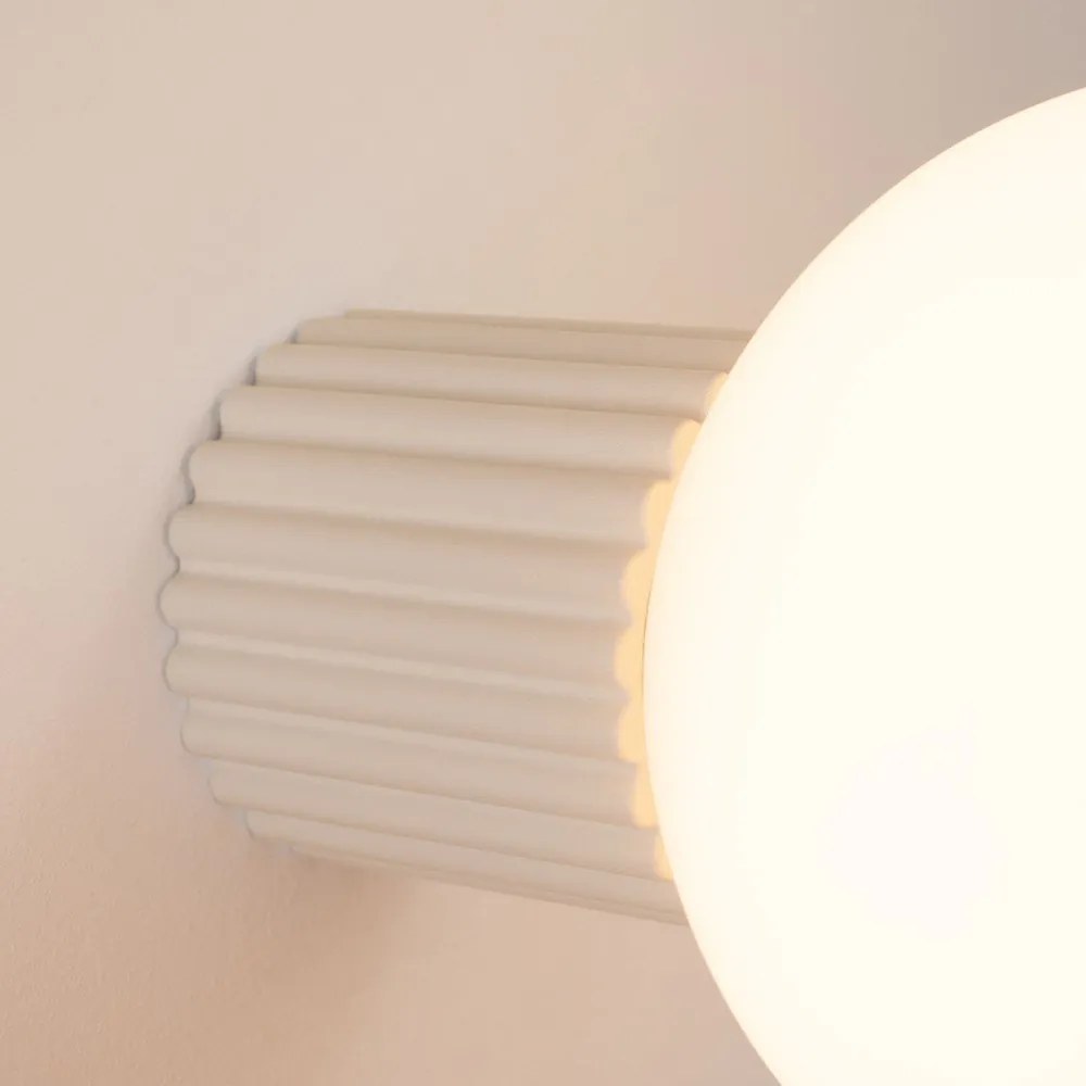 Kremowy kinkiet ø 12 cm Orbital – Sollux