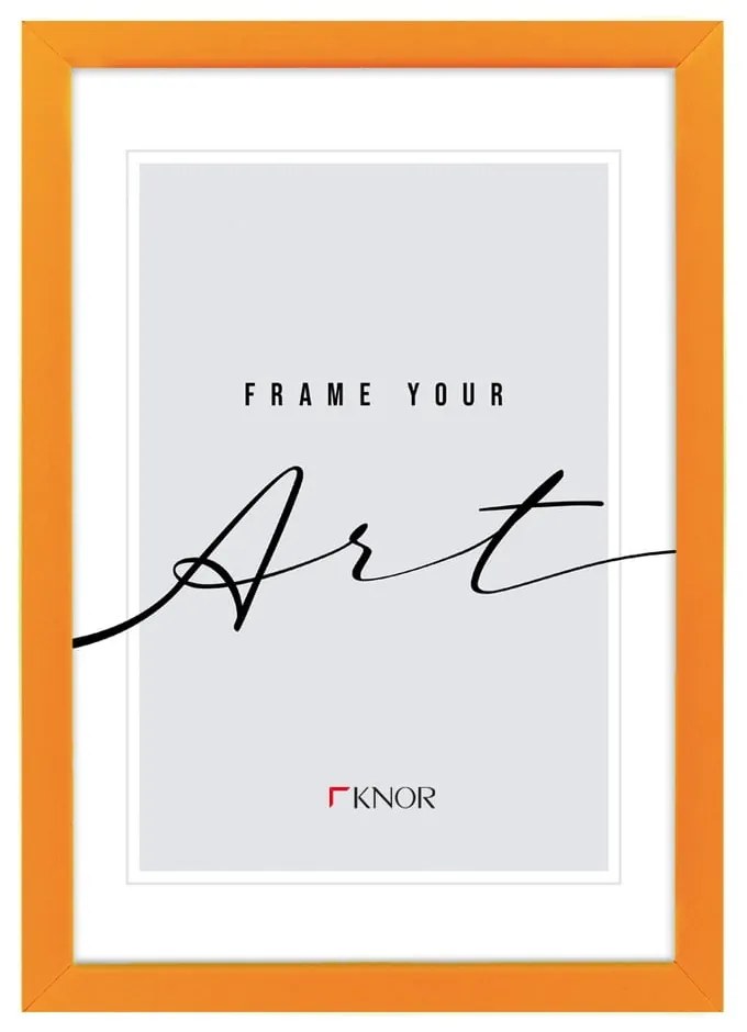 Pomarańczowa ramka stojąca/ścienna 12x17 cm – knor