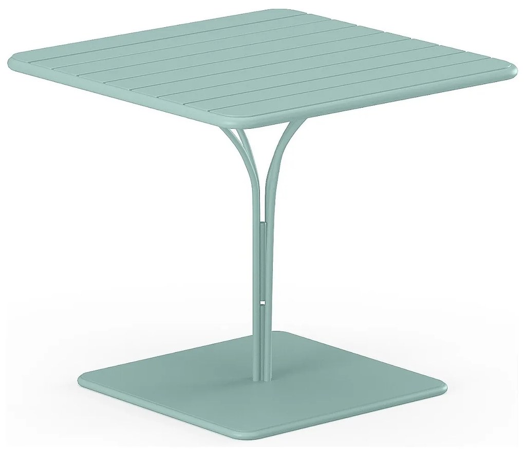 Stół ogrodowy metalowy dł. 80 cm - Migdałowa zieleń - MIRMANDE marki MYLIA