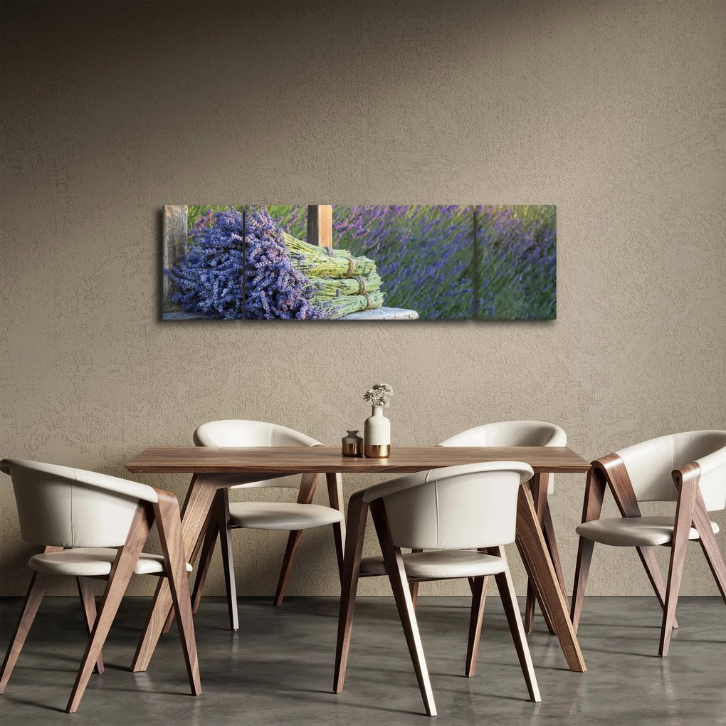 Obraz - Pęczki lawendy (170x50 cm)