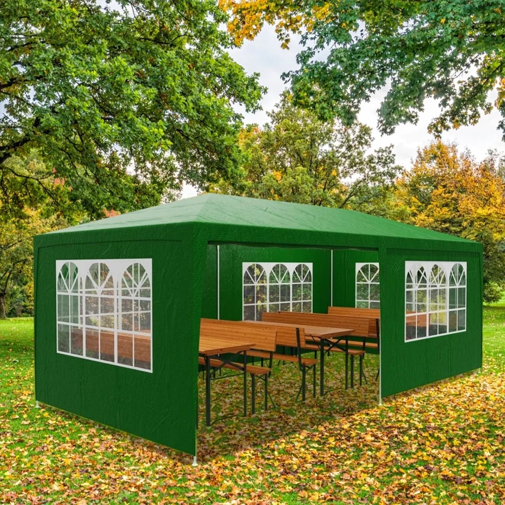 Namiot imprezowy NEAPOL, 3x6m, zielona Jurhan