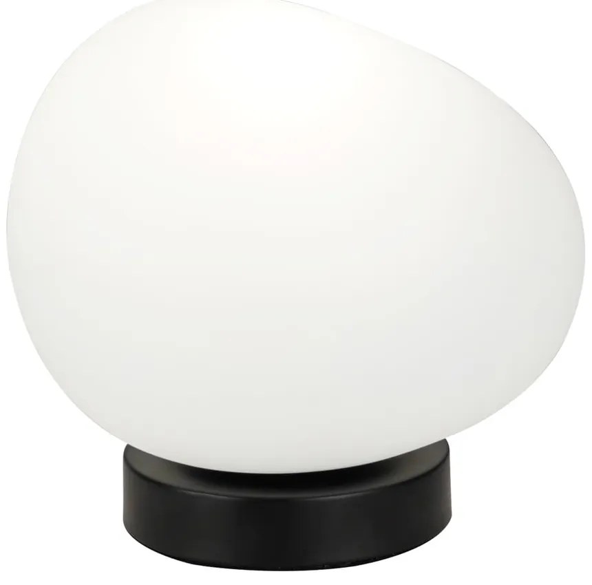 Czarno-biała lampa stołowa (wysokość 19 cm) Stones – Candellux Lighting