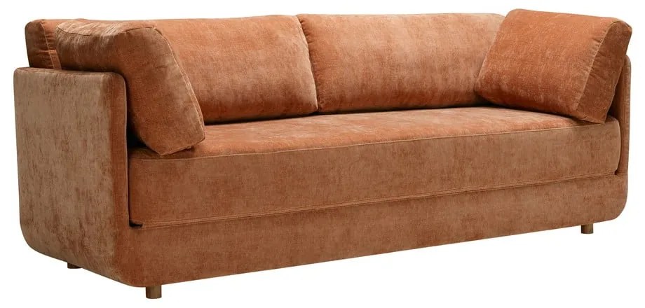 Pomarańczowa rozkładana sofa 214 cm Stiny – Sits