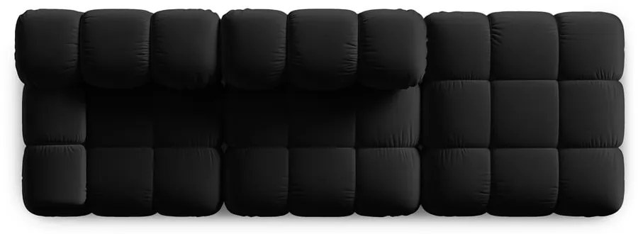 Czarna aksamitna sofa 282 cm Bellis – Micadoni Home