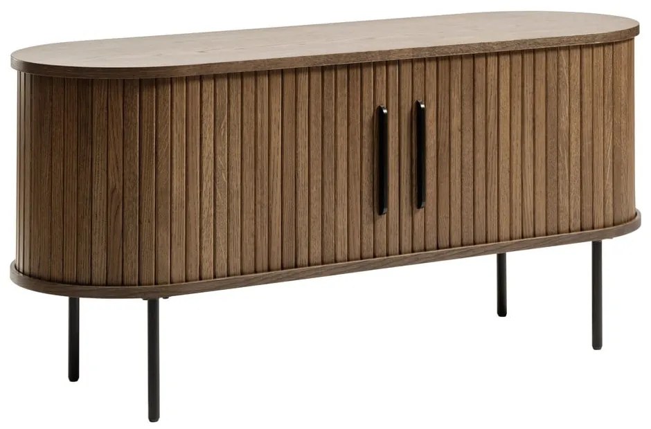 Brązowa szafka pod TV w dekorze dębu 120x56 cm Nola – Unique Furniture