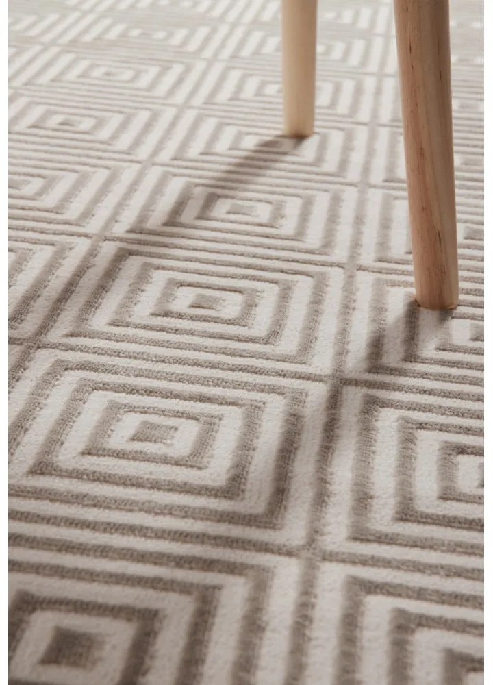 Beżowo-kremowy chodnik 80x240 cm Perles Tourmaline – Elle Decoration