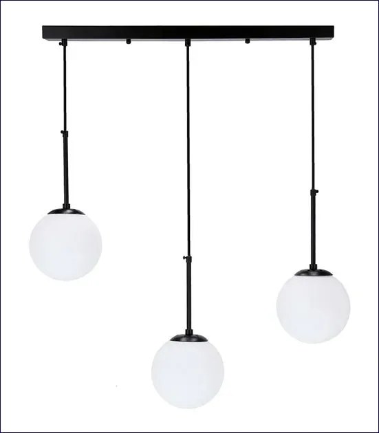 Potrójna czarna lampa wisząca - D269 S3-P09