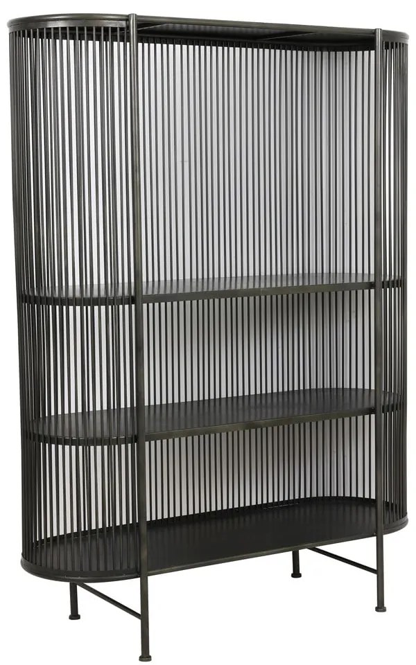 Czarna metalowa wysoka komoda 119x161 cm Yinthe – Light &amp; Living