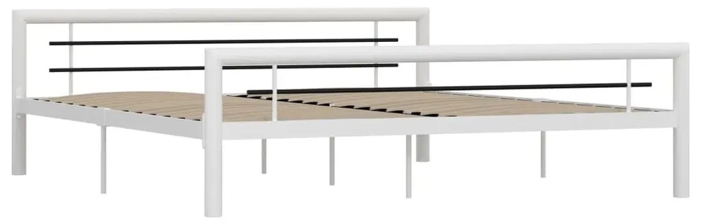 Duże białe metalowe łózko 180x200 cm - Sintra